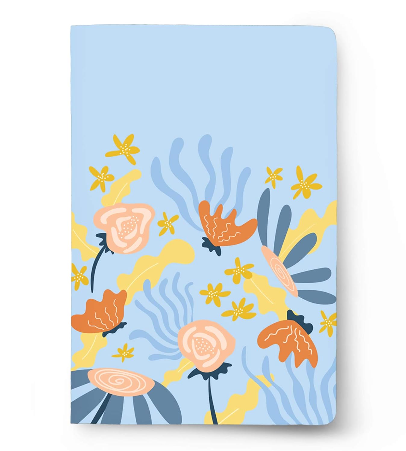 Factor Notes A5 Notebook The Blue Blossom - 90 GSM Plain, 160 Pages Factor Notes